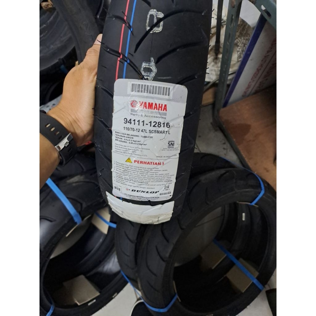 BAN BELAKANG FREEGO UKURAN 110/90-12 MERK IRC / DUNLOP STANDART YAMAHA