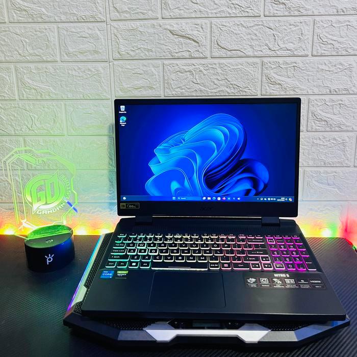 Acer Nitro 5 AN515-58 i7 12700H RTX 3050 / 16GB / 512GB — Laptop Gaming Desain Fullset Mulus