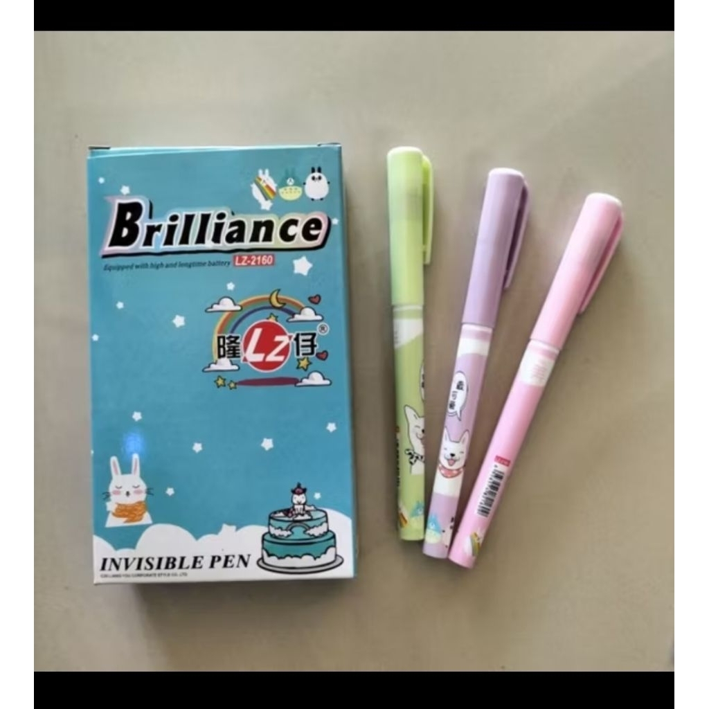 pulpen ajaib nyontek lampu invisible