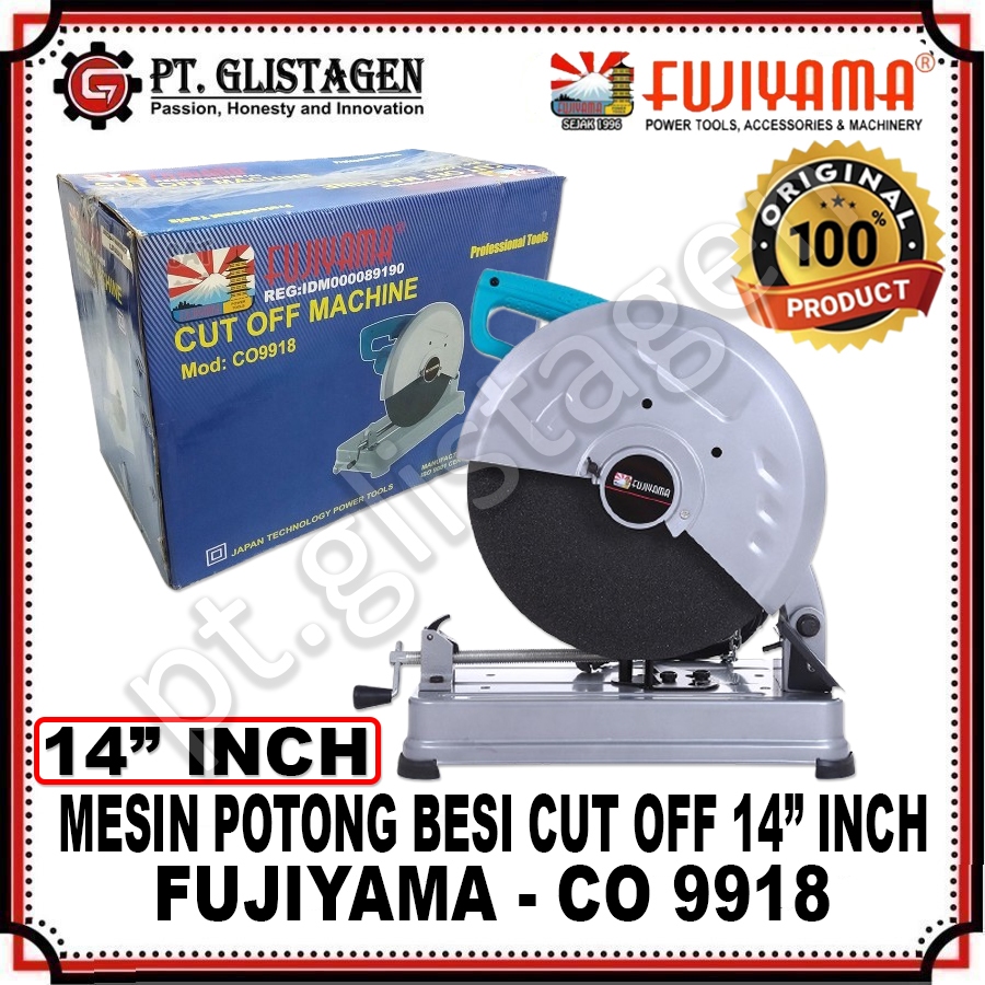 FUJIYAMA CO9918 Mesin Potong Cut Off 14" inch Mesin Potong Besi 14 Inch Mesin Cut Off Cutting Wheel 