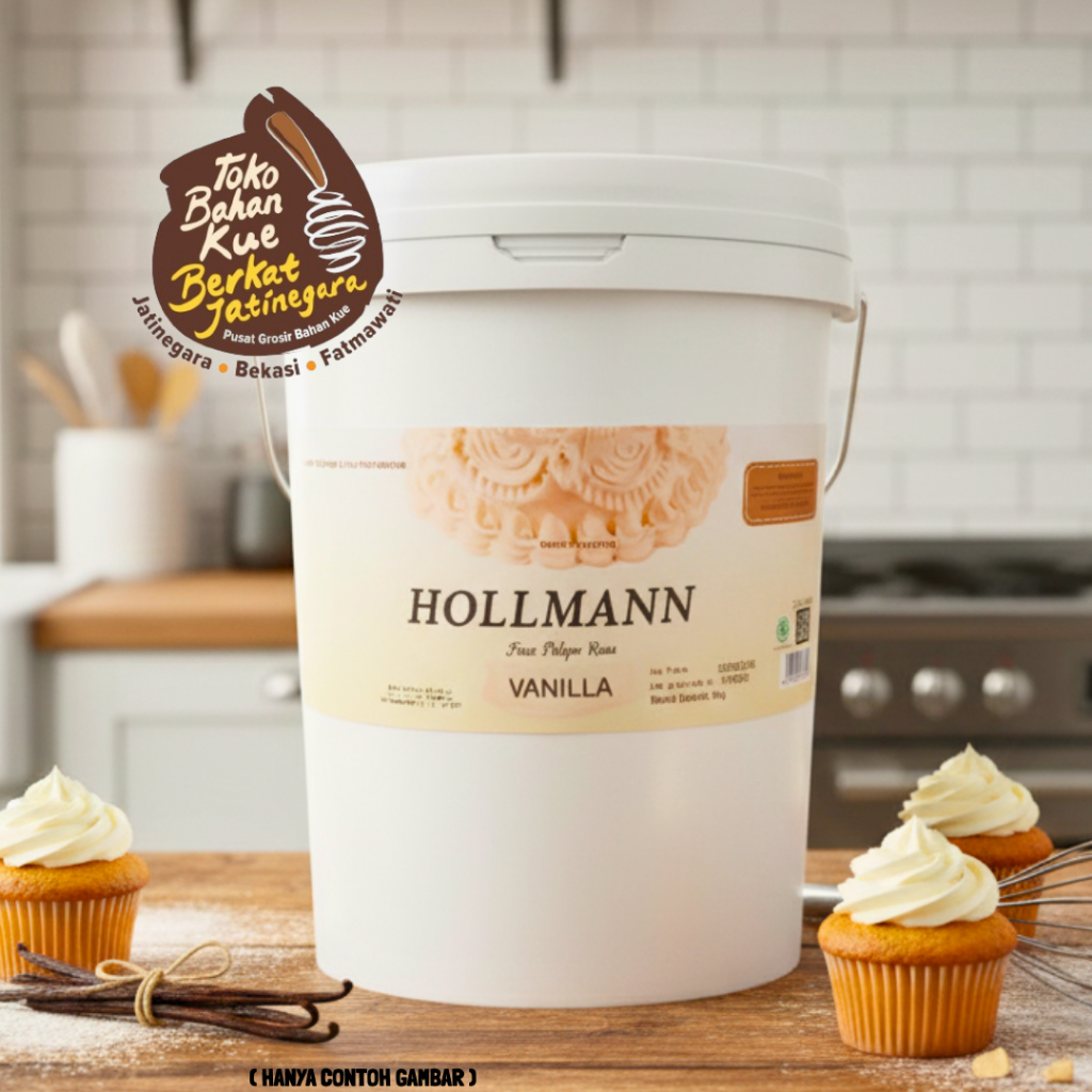 HOLMAN BUTTER CREAM 8 KG / HOLLMAN BUTTERCREAM SIAP PAKAI / CREAM VANILLA /PAIL