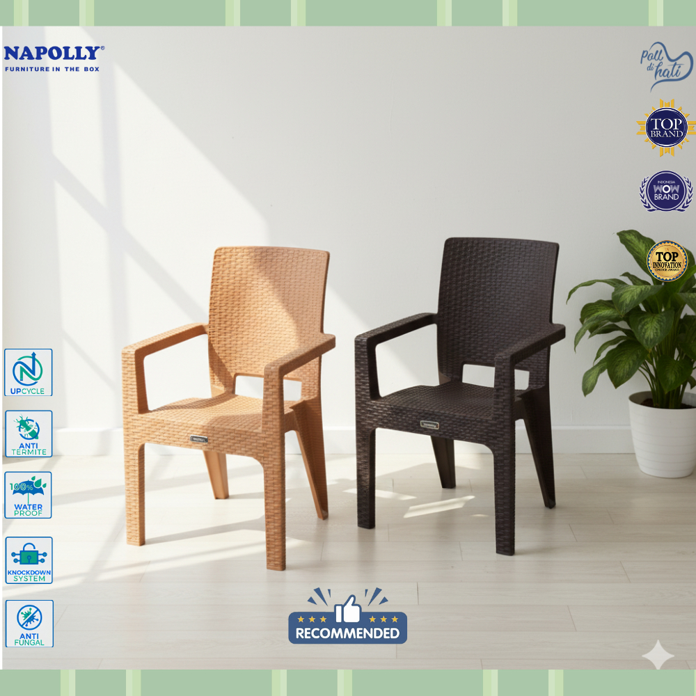 Kursi Santai Rotan Plastik Rotan Sender Kursi Makan Kursi Sender Napolly