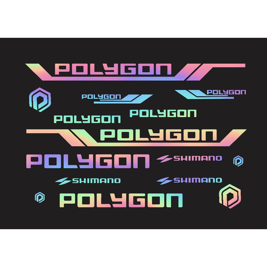 cutting stiker sepeda polygon mtb