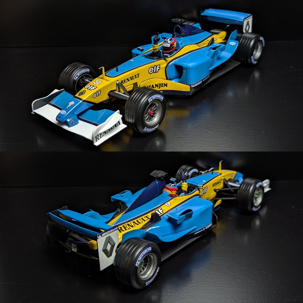 Hot Wheels Racing Renault R23 2003 Hungarian GP First Win - Fernando Alonso - 1/18 Scale