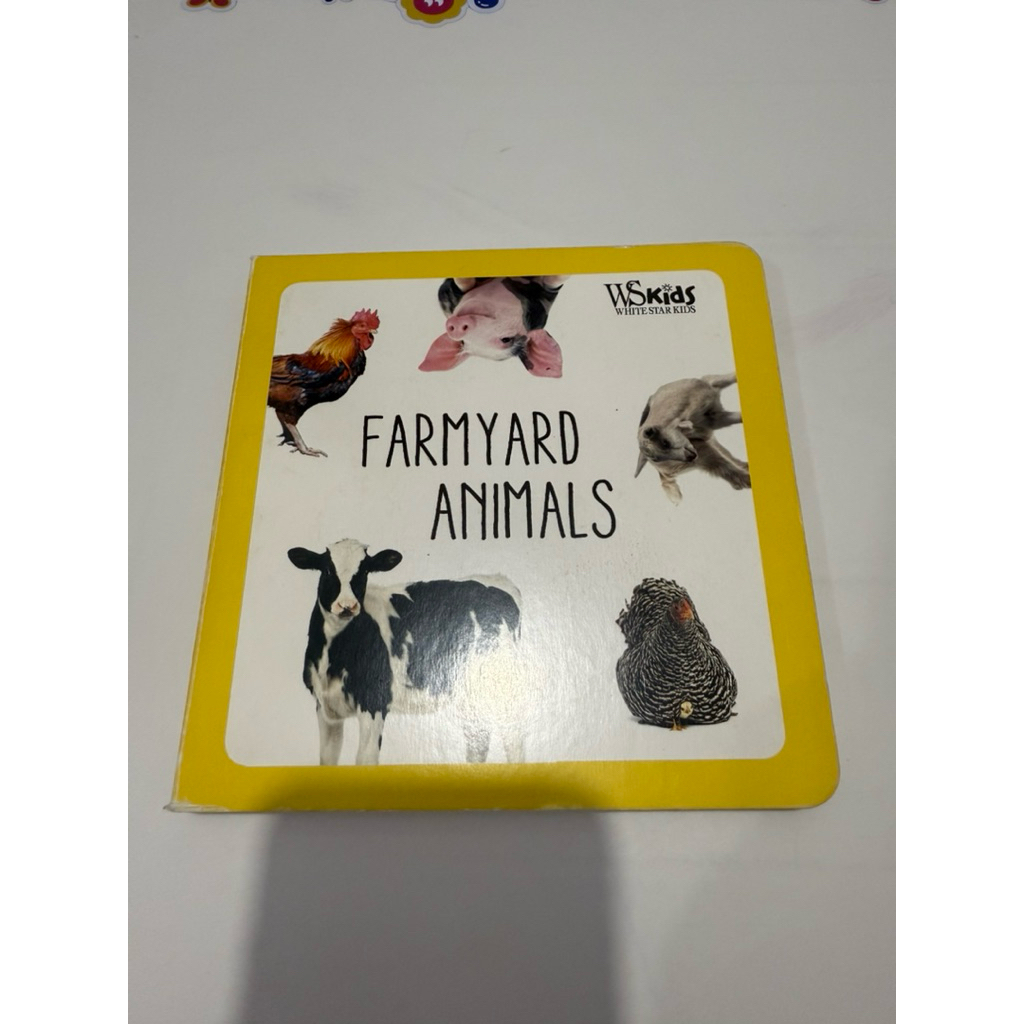 PRELOVED children board book farmyard animals | buku anak