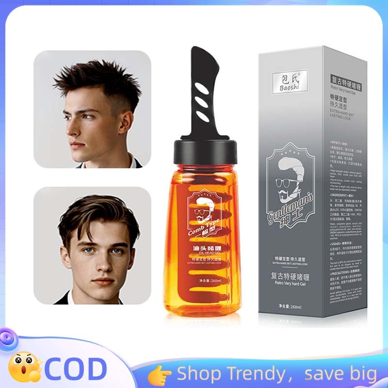 260ml Minyak Rambut Laki Laki Minyak Rambut Pria Basah Minyak Rambut Cowo Mnyak Rambut