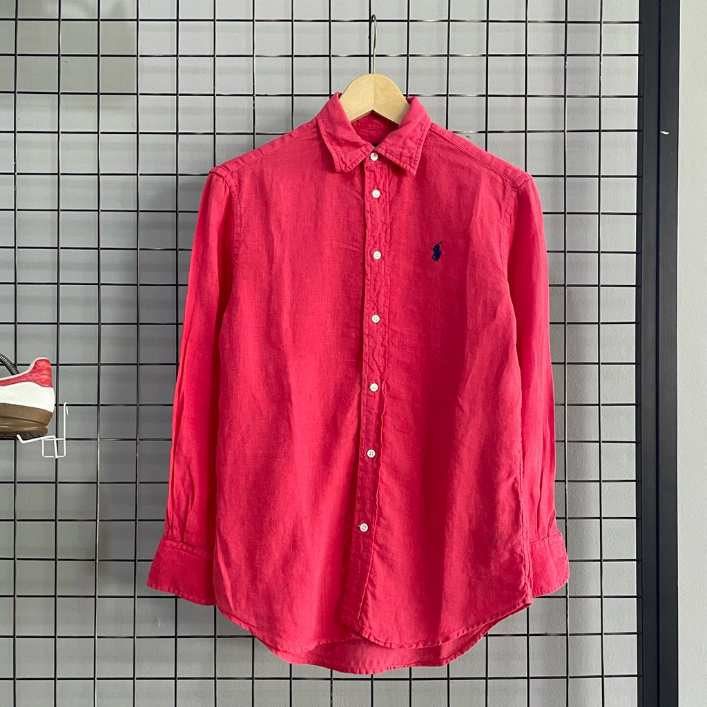 Polo Ralph Lauren Women Linen Shirt / Kemeja Wanita Polo Ralph Lauren