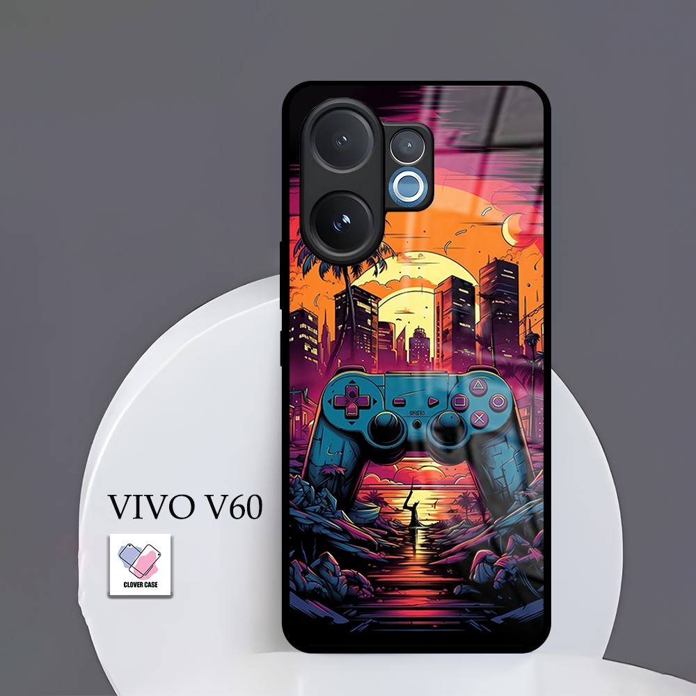 [ML19]  Case Glossy Case | VIVO V60 | CASE KEKINIAN LUCU |  Casing Hp Kilau Motif GAME