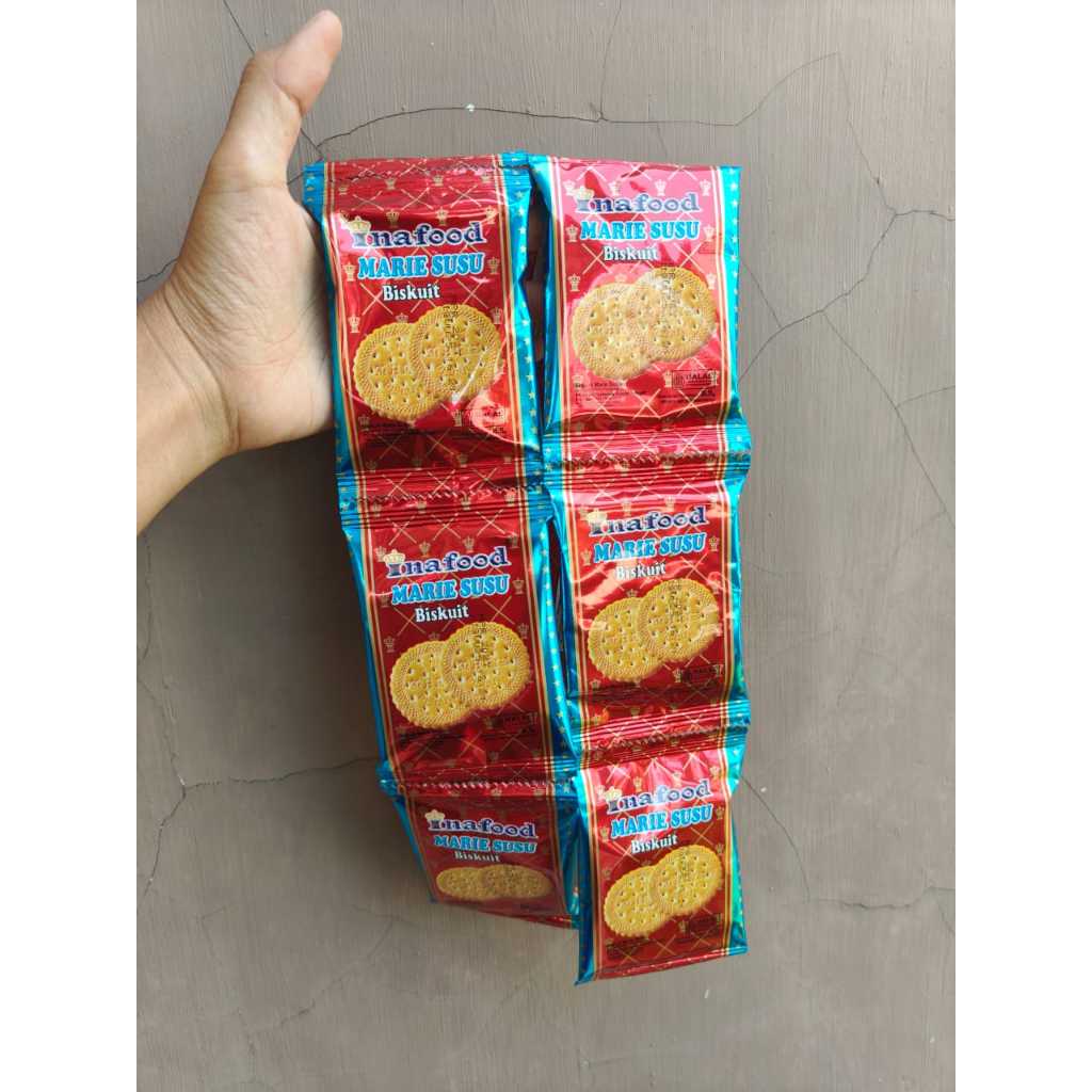 (2 RENCENG = 20 PCS) INAFOOD MARIE SUSU RENCENG