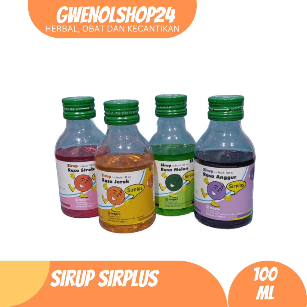 Sirup Sirplus 100 ml All Variant Rasa Mepro | Pemanis Obat Puyer Anak