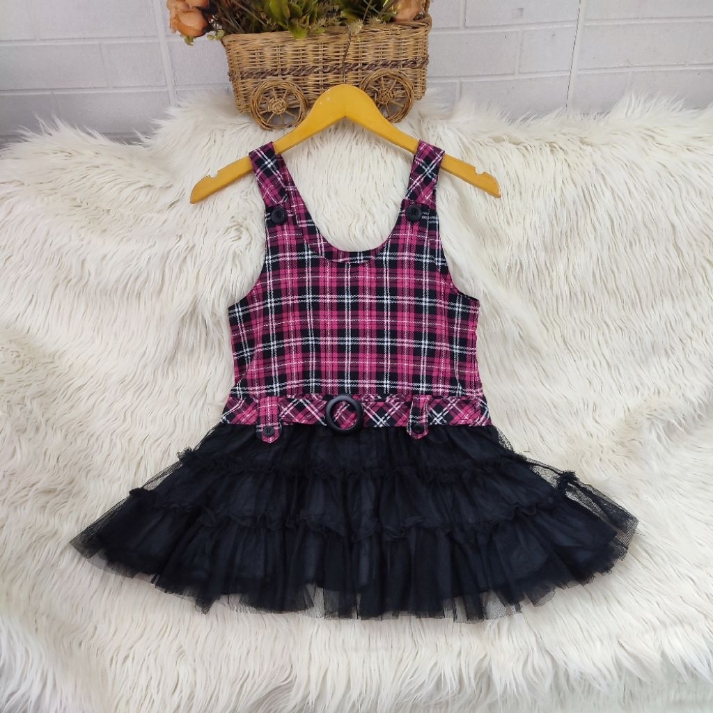 dress anak dress lucu anak dress overall anak dress kotak kotak anak