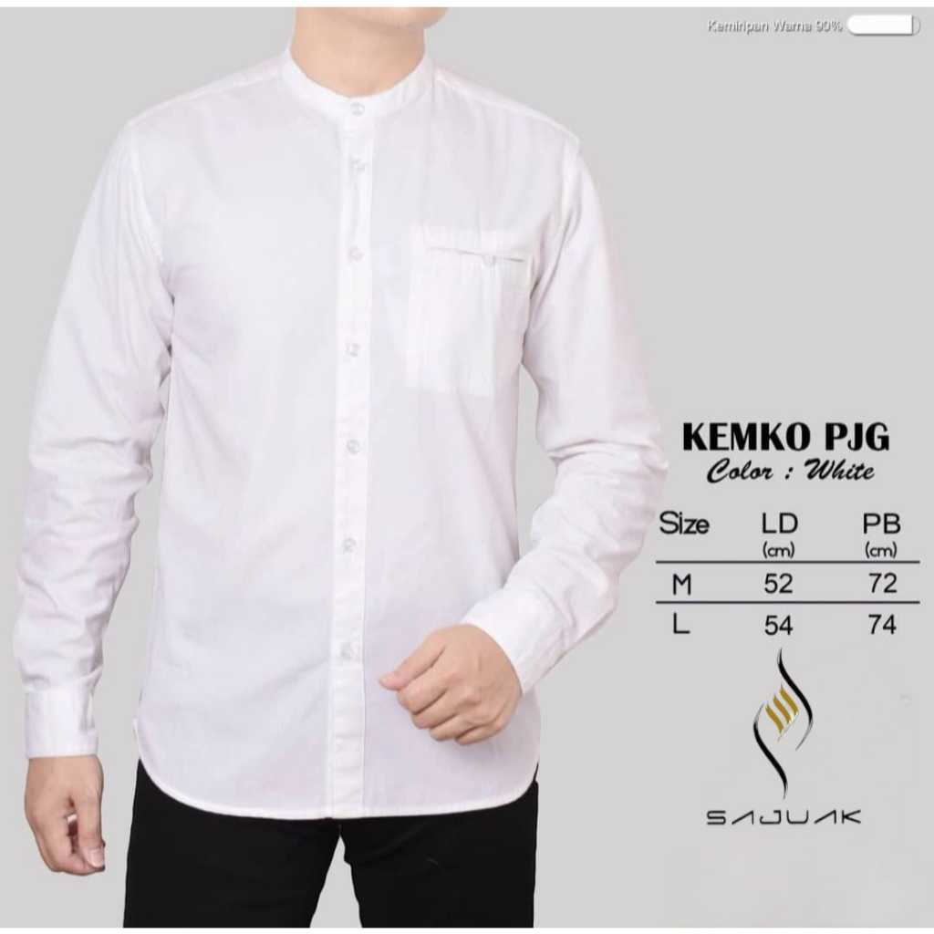SAJUAK Baju Koko Pria Lengan Panjang || Kemeja Koko Panjang || Baju Koko Pria || Baju Muslim Pria