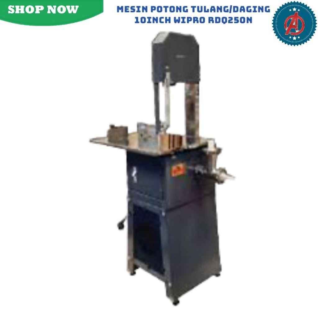 Mesin Pemotong Tulang Daging 10" Wipro RDQ 250 N / Bonesaw Pemotong Ikan Daging Beku RDQ-250N.