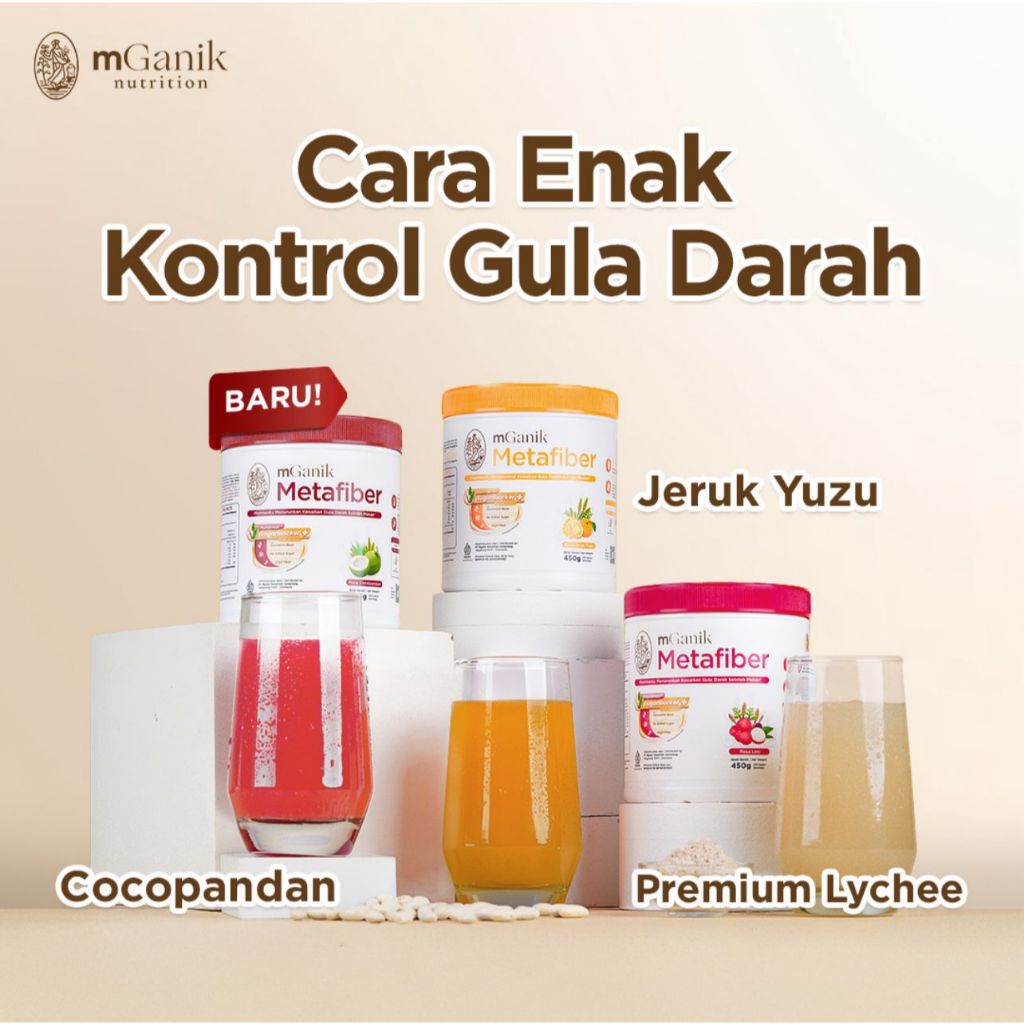 Mganik Metafiber Diabetes Original Tube 450gr