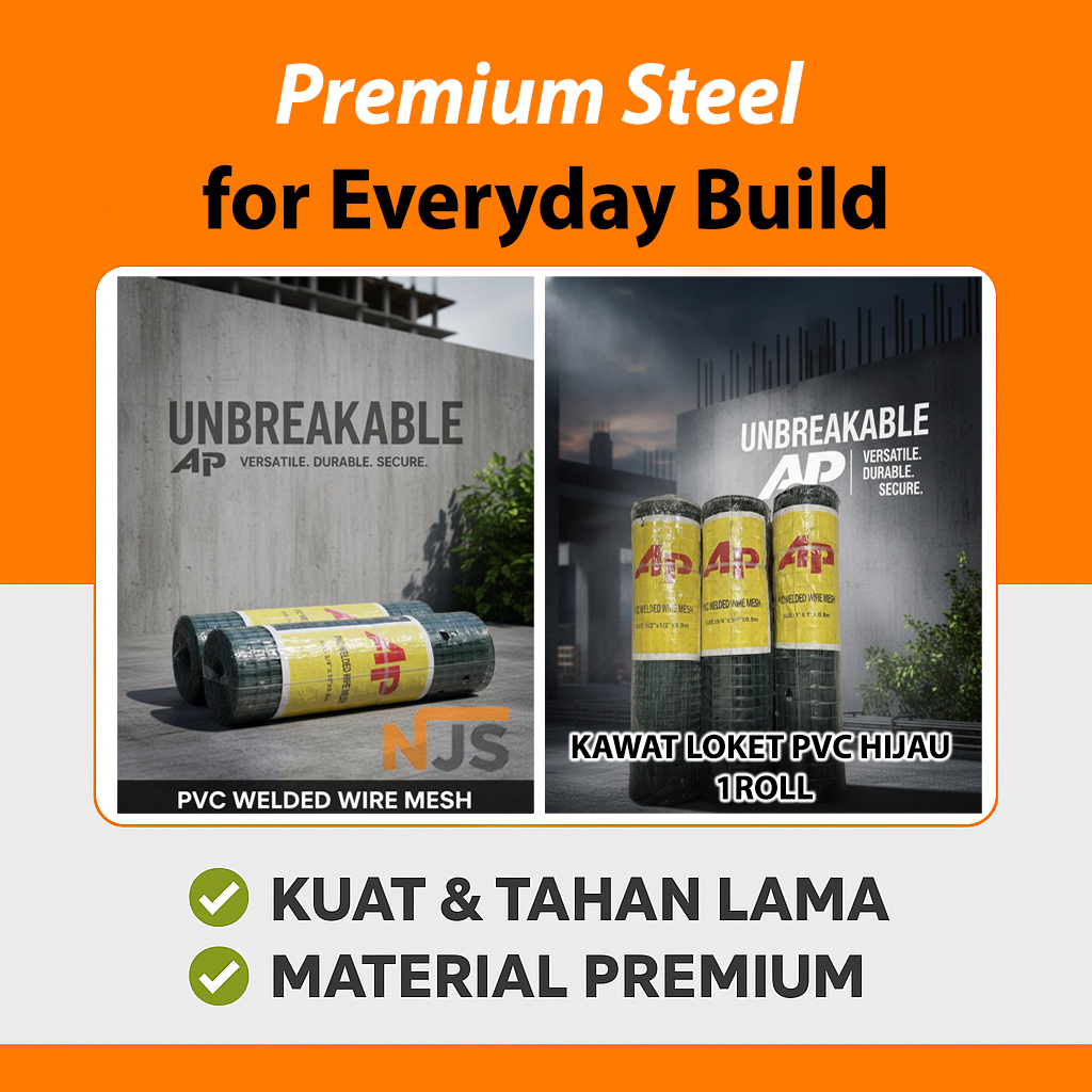 1 Roll Kawat Loket PVC Hijau / Kawat Kandang Ayam / Kawat RAM Hijau PVC