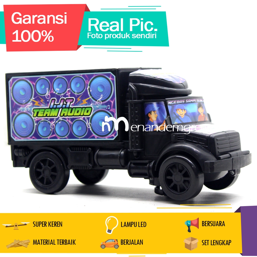 Mainan Mobil Mobilan Truk Truk Besar Kontes Audio IJT Team Audio Berjalan Bersuada LED