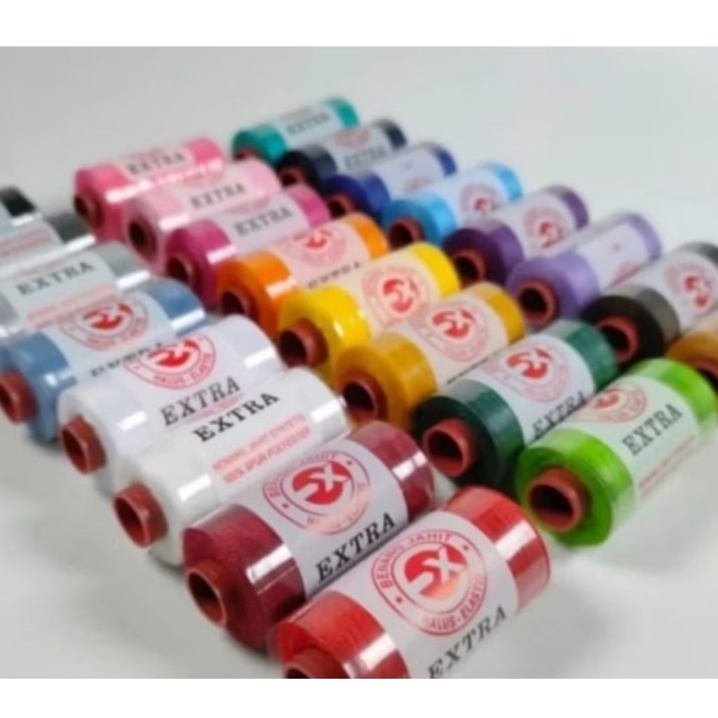 Benang Jahit Extra Warna Campur (12pcs)