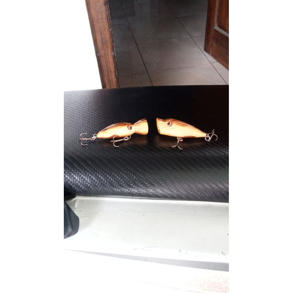 lure killer mini popper kayu 4,5cm cocok untuk casting hampala