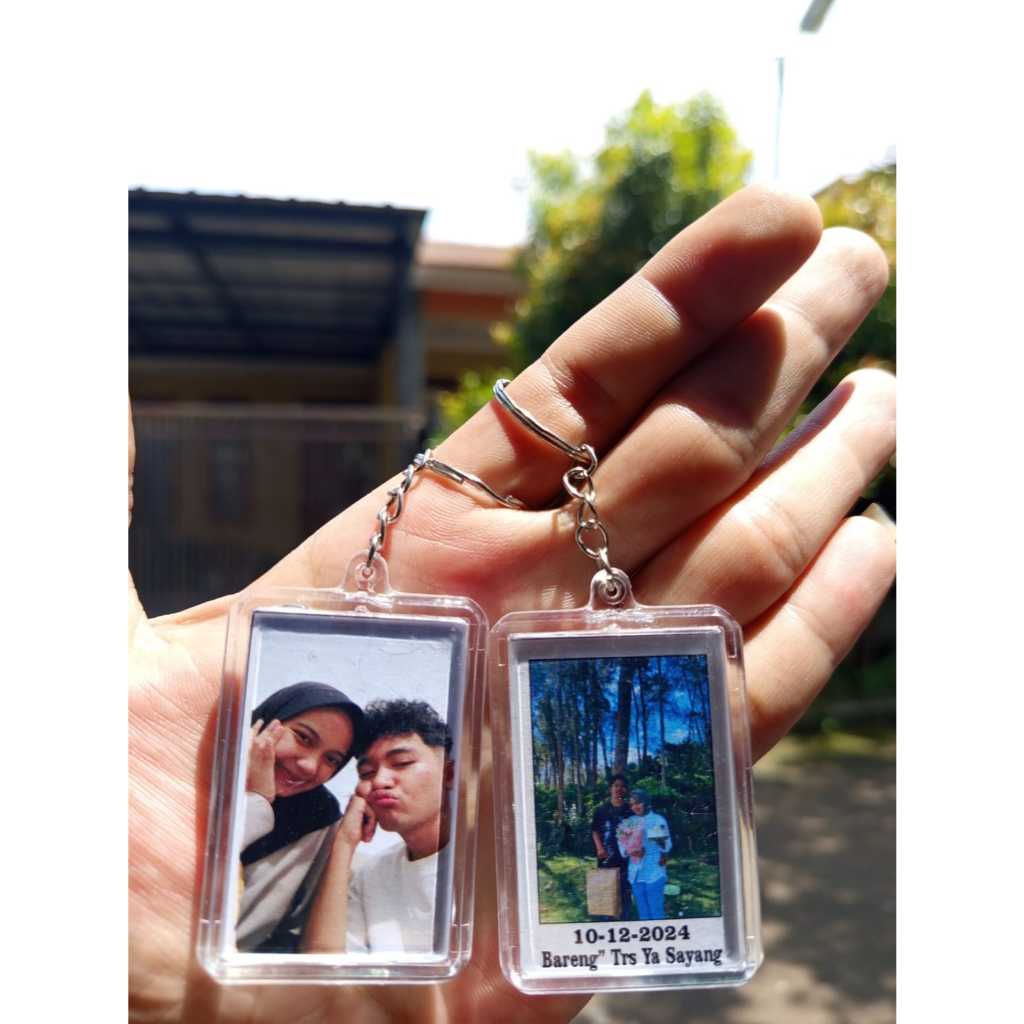 Gantungan Kunci Custom Foto Bebas / custom foto sendiri / Gantungan Kunci Custom