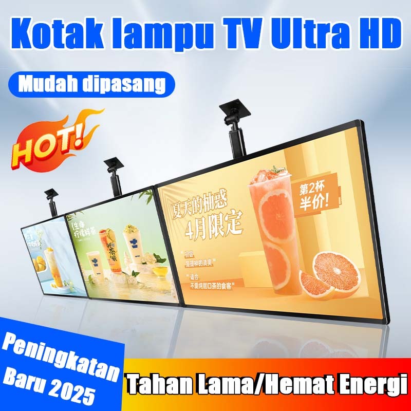 LED Menu Board Bracket teleskopik disertakan /display lampu etalase konter led menu display led disp