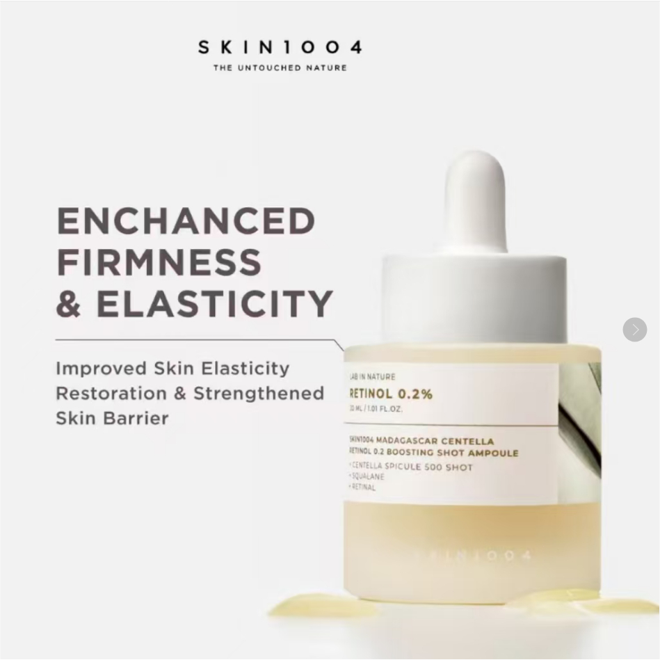 SKIN1004 Madagascar Centella Retinol 0.2 Boosting Shot Ampoule 30ml/SKIN1004 Madagascar Centella Nia