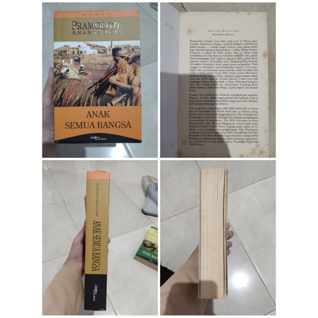 Buku Novel Anak Semua Bangsa - Pramoedya Ananta Toer (ORI)