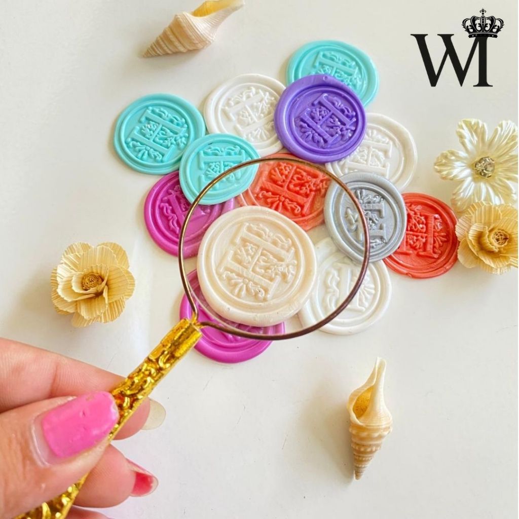Huruf H - Seal Stamp Instan Huruf Abjad SealWax Coin Stempel Ready Stock Wax Art Seal Lilin Undangan