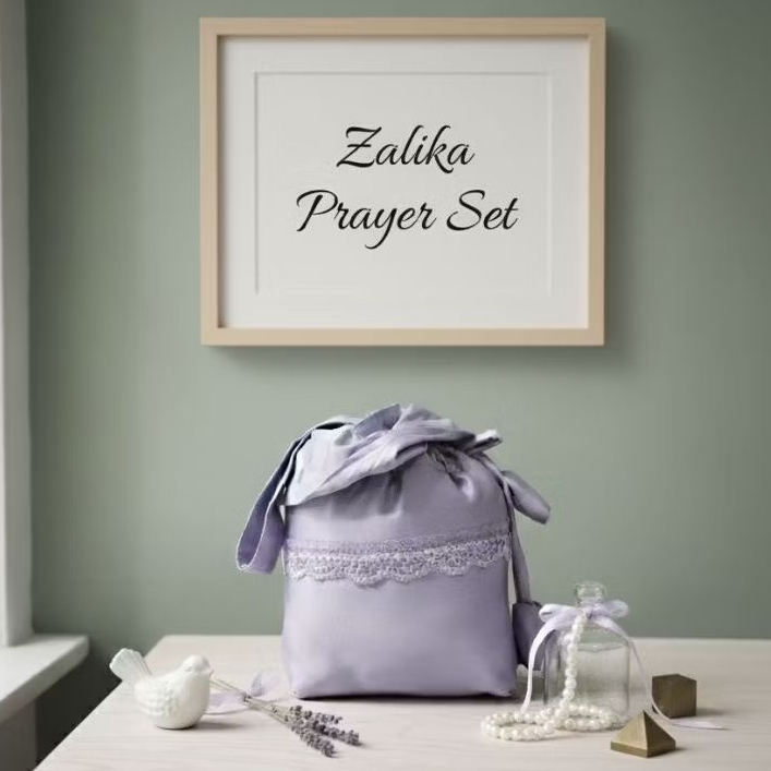 SN - Mukena zalika armani silk exclusive include sajadah mini, mukena sutra, mukena mahar, mukena ha