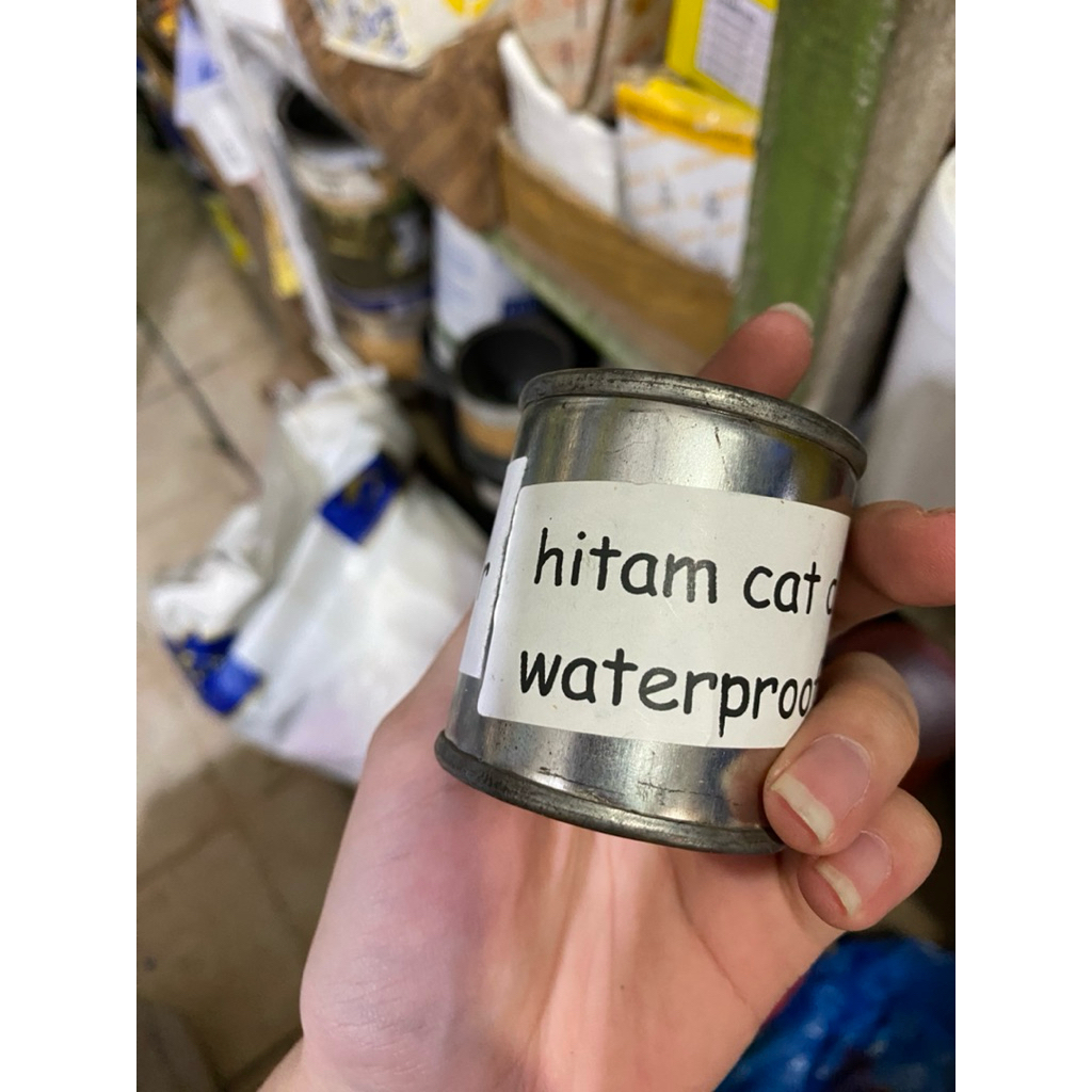 Cat kecil hitam 100cc cat waterproof dinding Cat dinding Mini Hitam