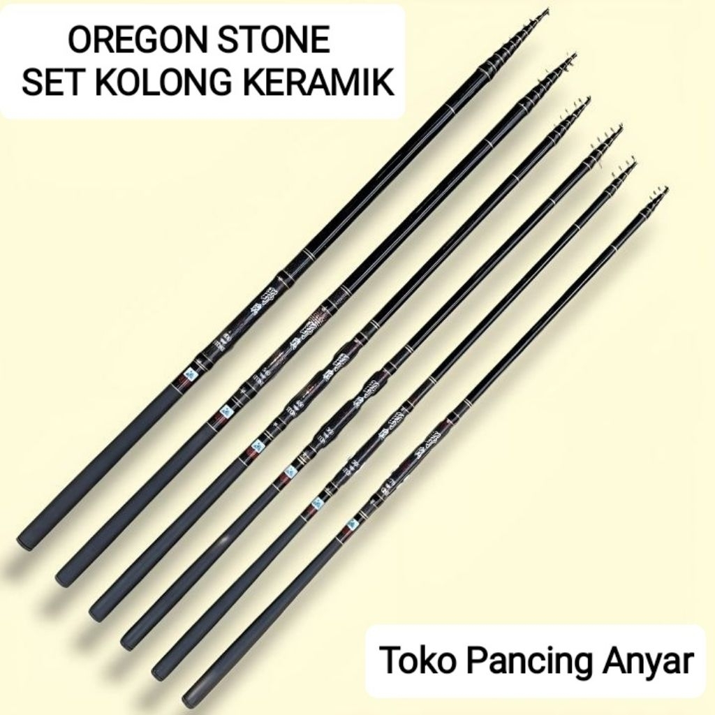 Joran tegek Oregon stone set kolong keramik