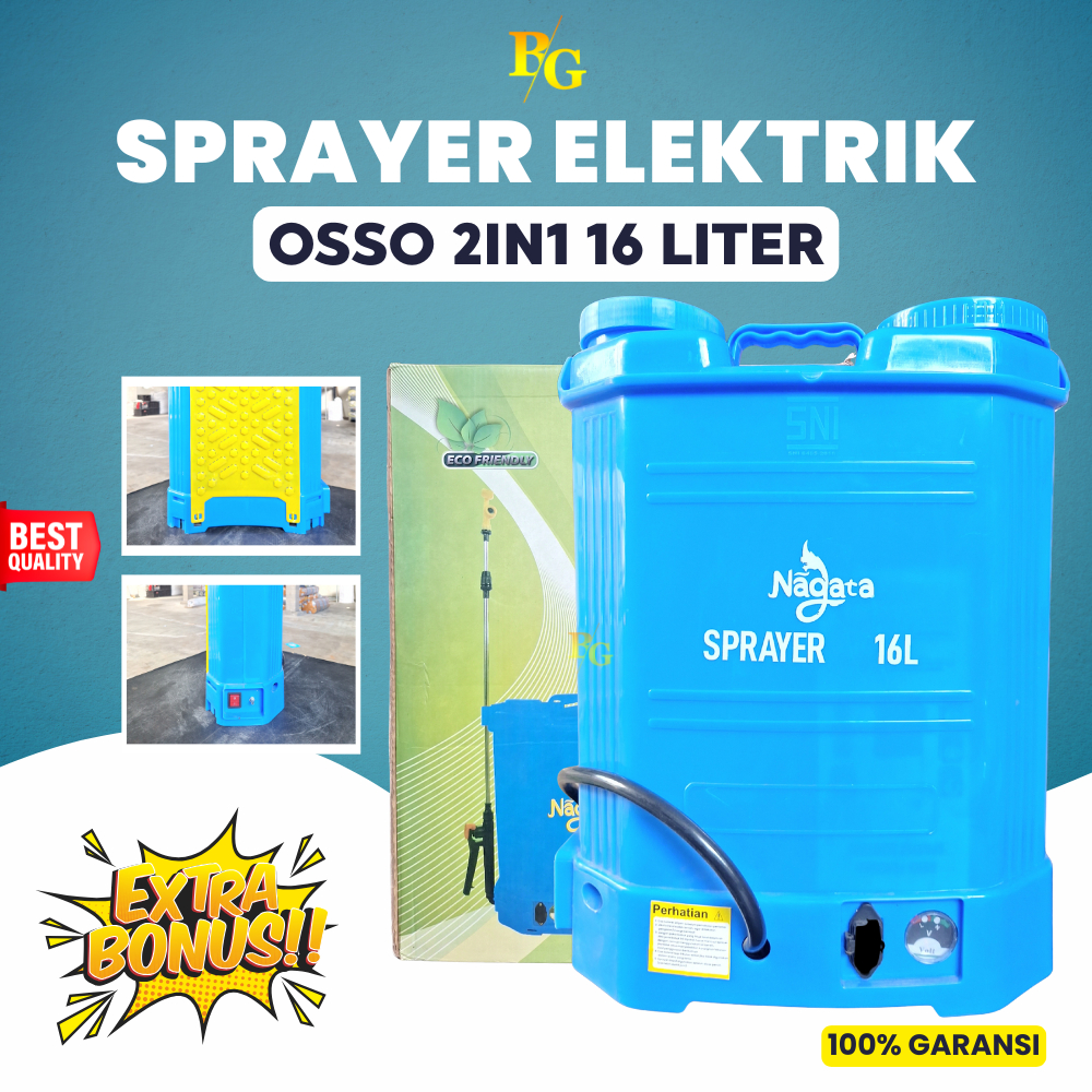 Nagata Elektrik Sprayer Tangki Semprot Pertanian Kapasitas 16 Liter