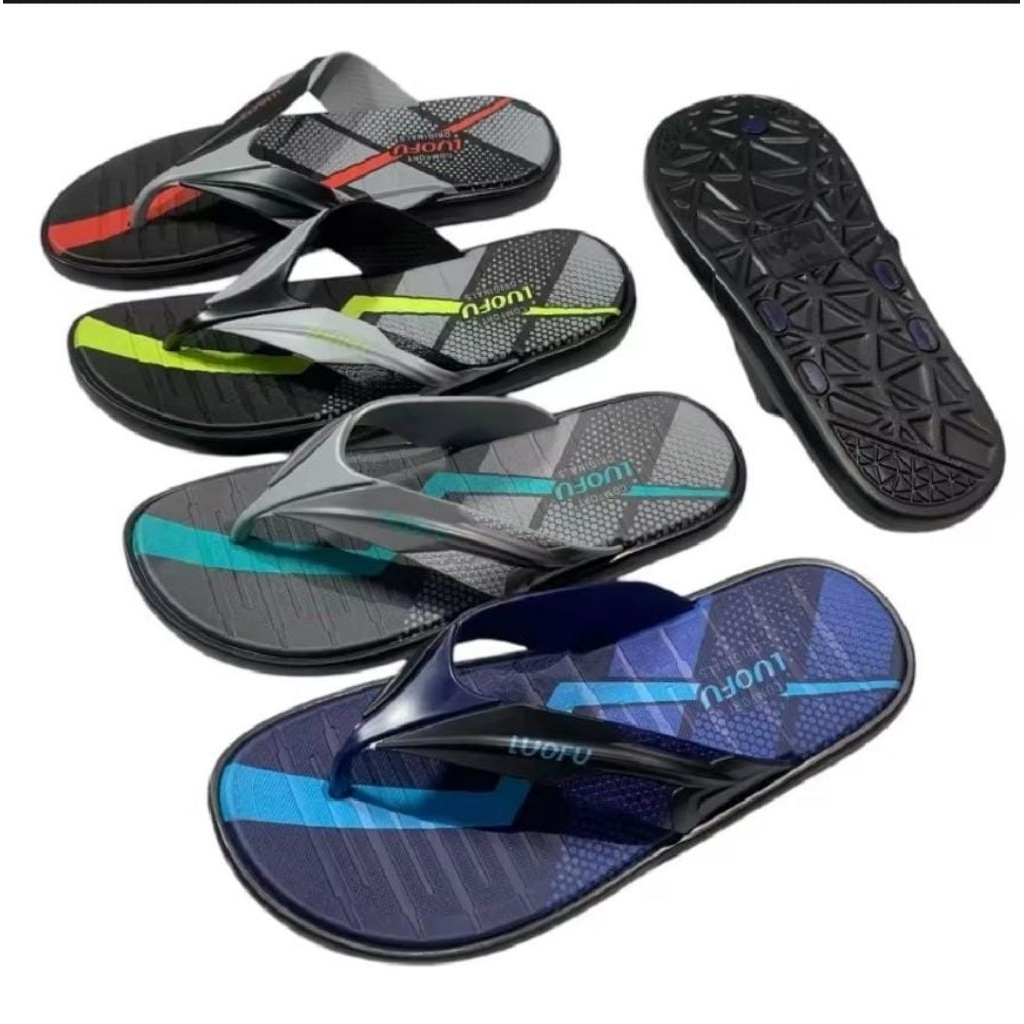 LUOFU Sandal Jepit Jelly Pria | Sandal Jepit Cowok Import