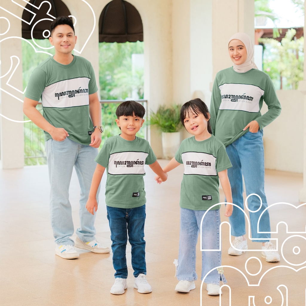 Ngangkring Apparel Baju Kaos Couple Keluarga Tshirt Oleh oleh Jogja Premium Katun Combed Aksara Jawa