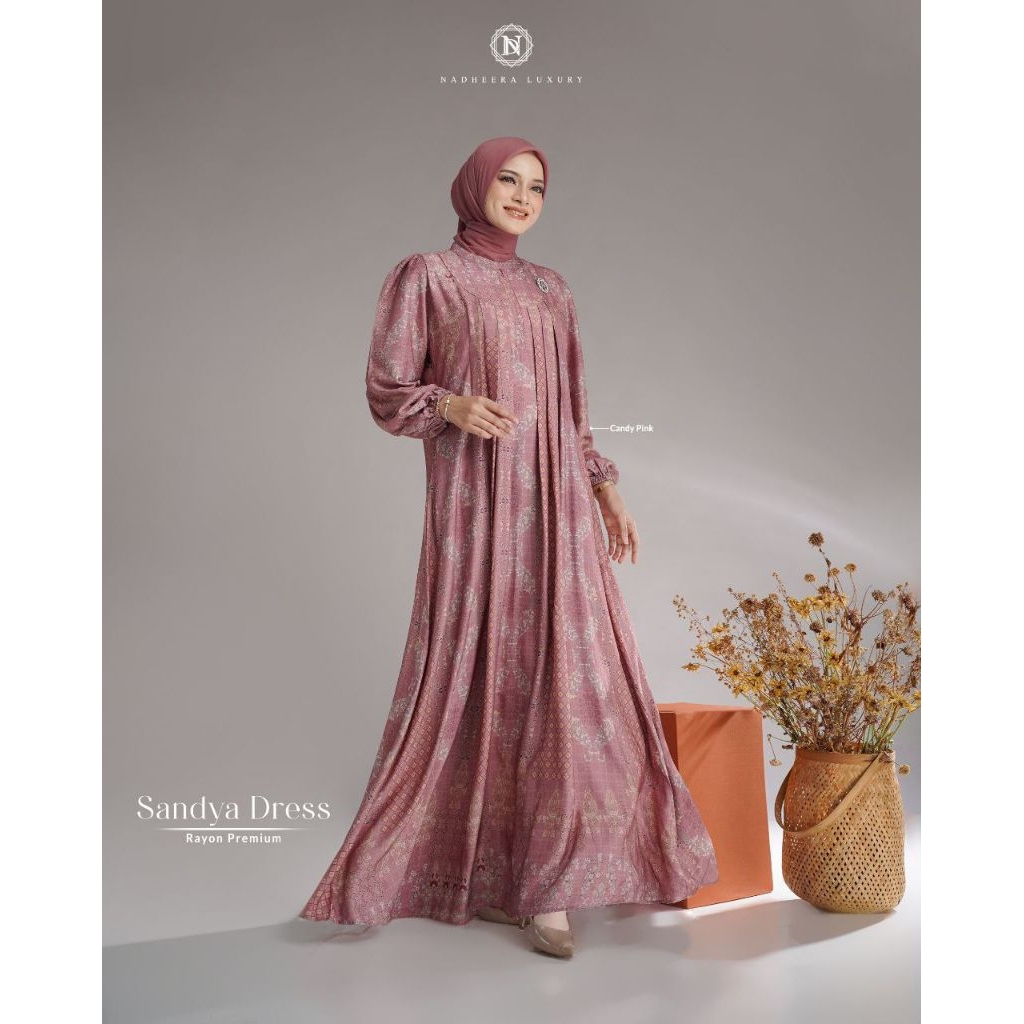 SANDYA DRESS||DRESS RAYON PREMIUM||NADHEERA LUXURY