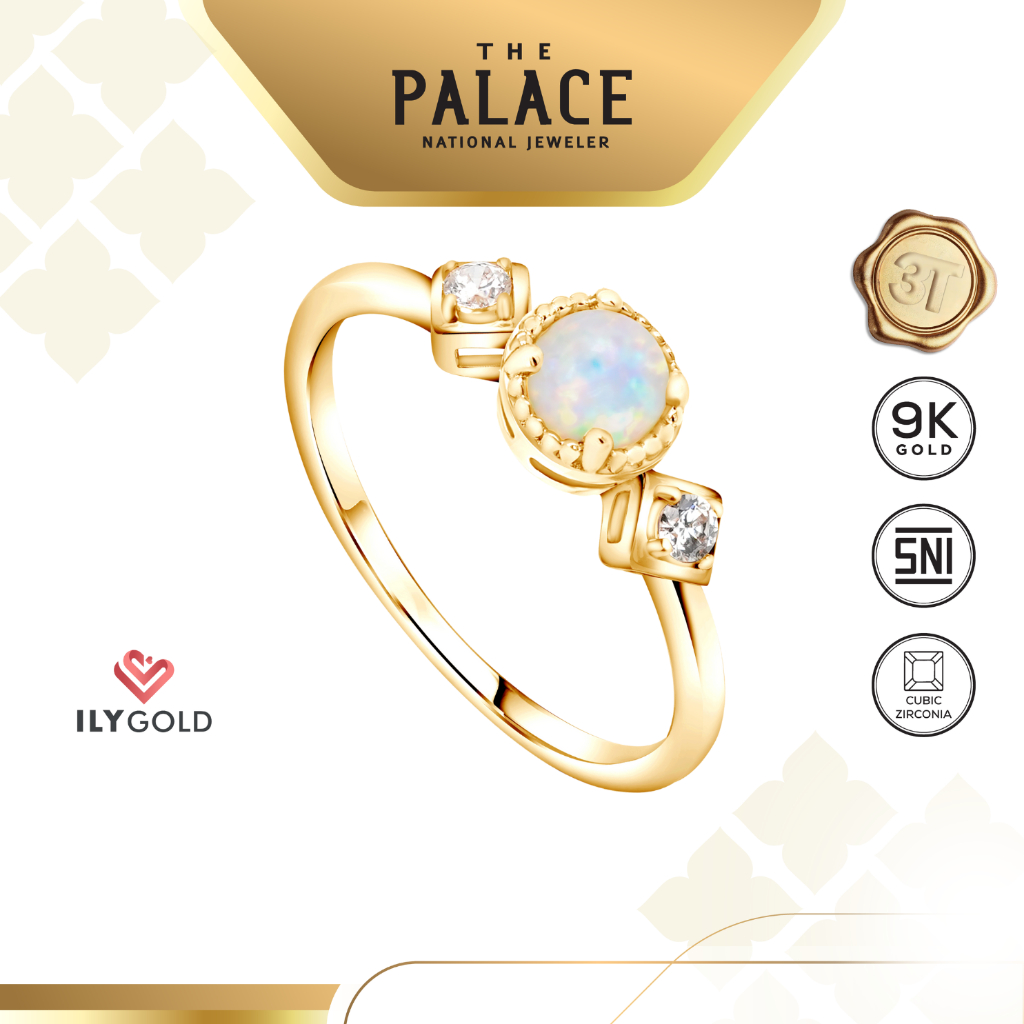 ILY GOLD Snowdrop - Solitaire Ring / cincin