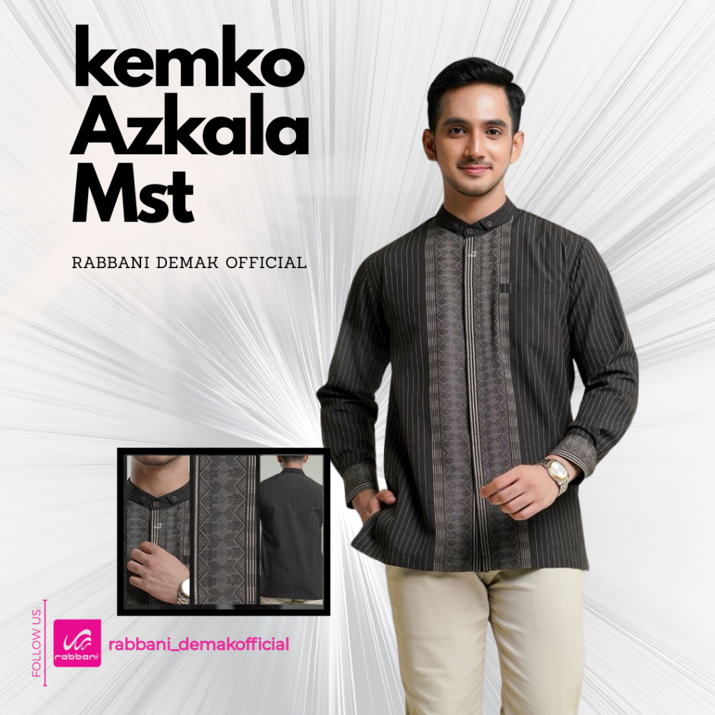 RABBANI - KEMKO AZKALA MST - KEMEJA KOKO RABBANI - MODEL TERBARU - ORIGINAL 100% RABBANI