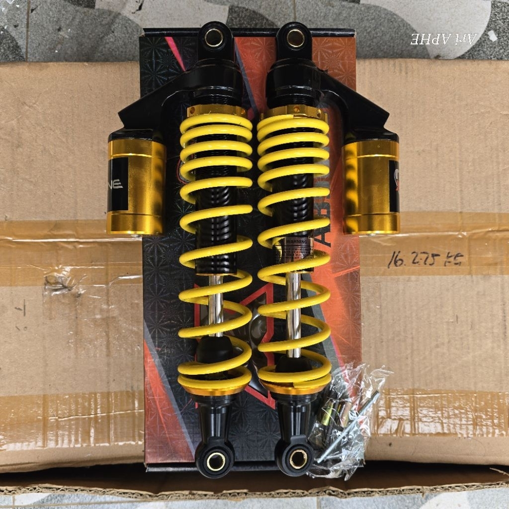 PROMO shock belakang shockbreaker tabung atas XLINE tipe 508 tinggi 340mm SUPRA BLADE TIGER KARISMA 