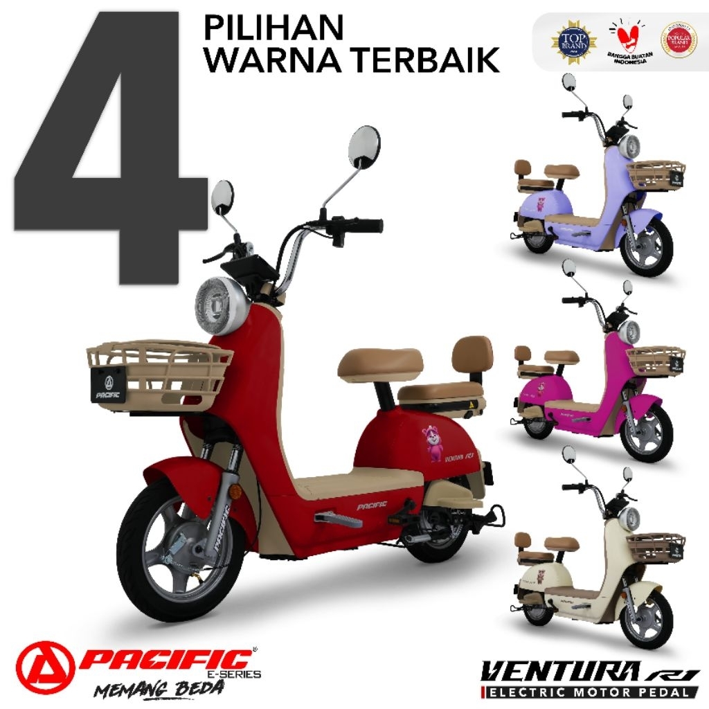 SEPEDA LISTRIK E MOPED E BIKE PACIFIC VENTURA R1