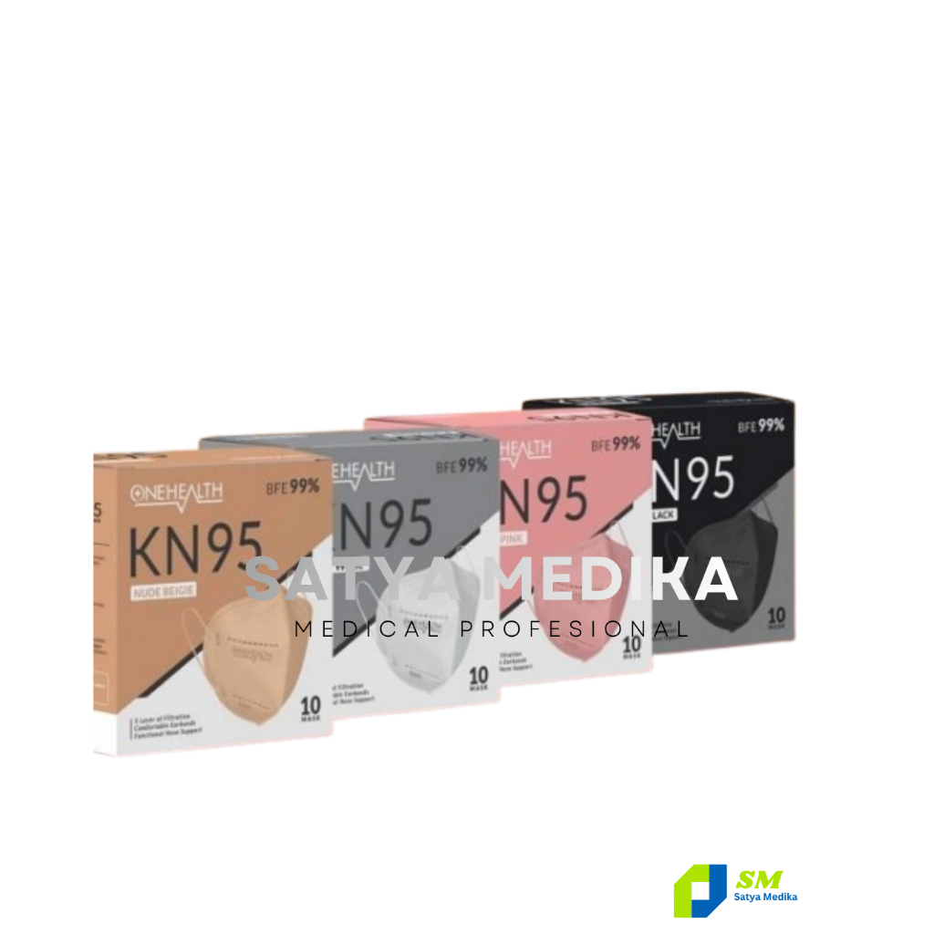 Masker 5 Ply Per Box Isi 10 Pcs OneHealth KN95 Masker BFE 99%