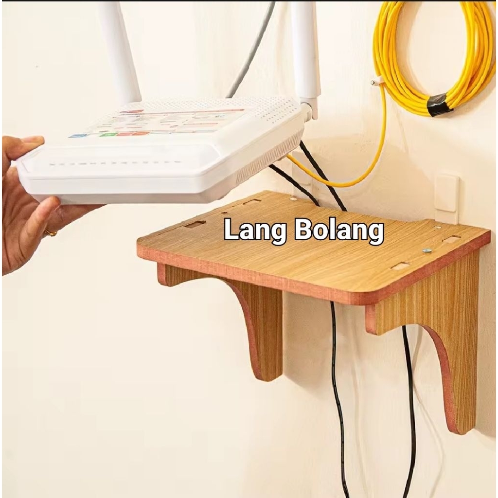 Rak Kayu Buat Modem Wiffi / Rak Kayu Serbaguna