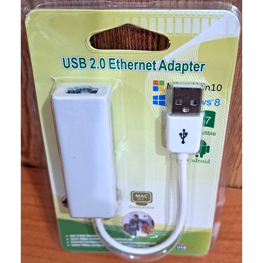 Adapter USB to LAN / USB to Ethernet RJ45 Adapter / Converter USB to LAN RJ45 Port