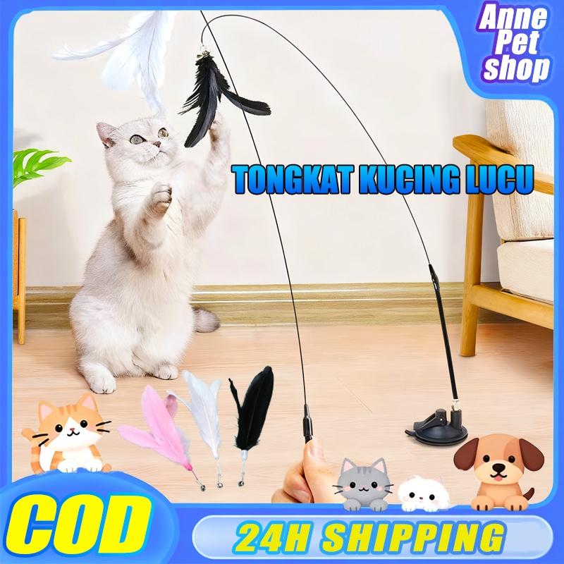 Mainan Kucing Tongkat Mainan Kucing Lucu Tongkat Kucing Tongkat Bulu Mainan Kucing Tongkat Bulu Mele