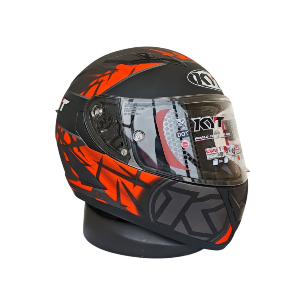 HELM KYT FALCON FR SPIKE GUNMETAL RED