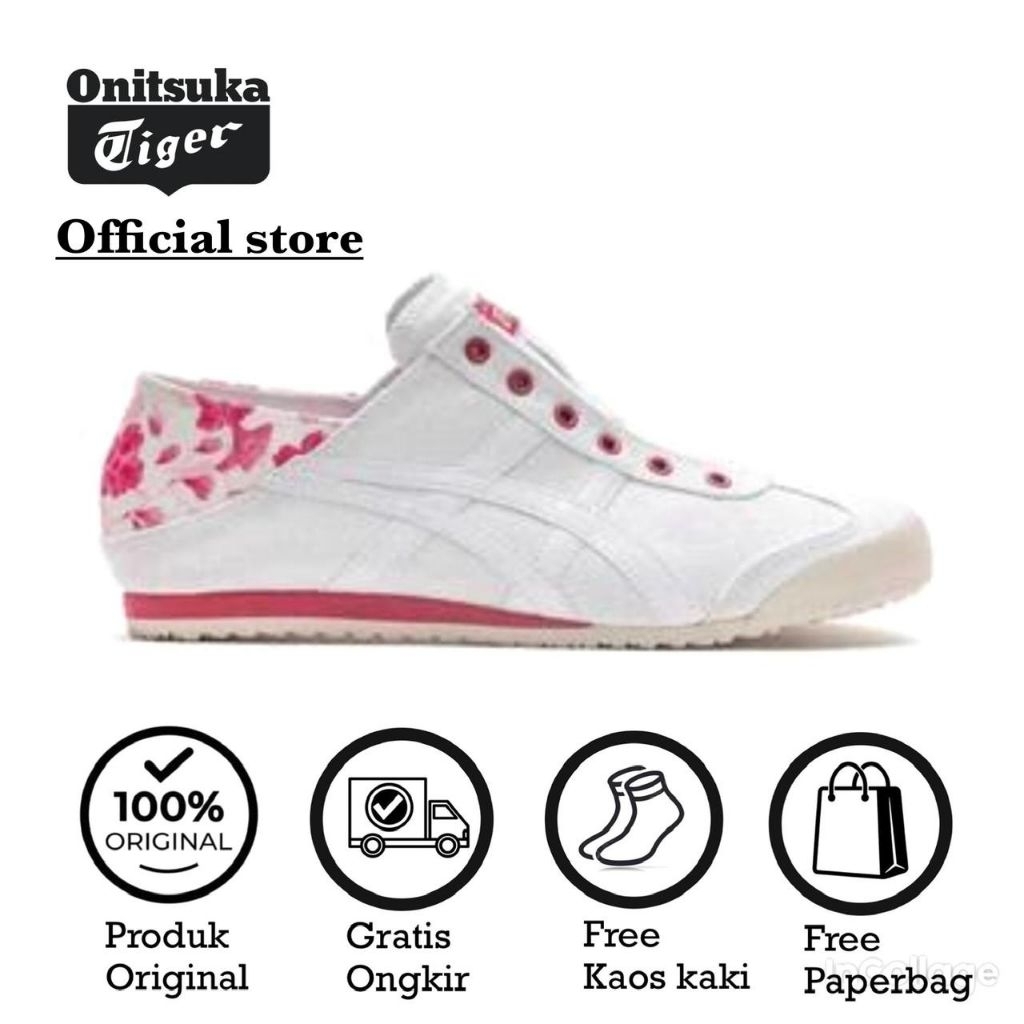sepatu wanita onitsuka tger mexico 66 ORIGINAL slip on l_paraty sakura//free paperbag