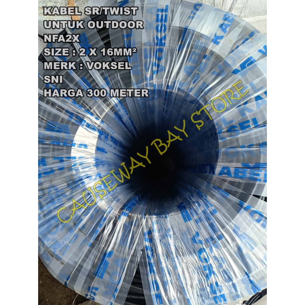 KABEL SR / TWIST / NFA 2X SNI 2 X 16MM² VOKSEL 300 METER VOKSEL
