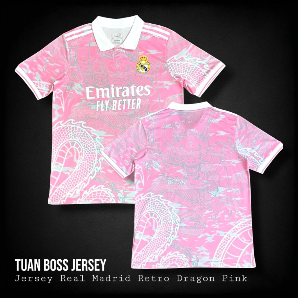 JERSEY MADRID RETRO DRAGON PINK