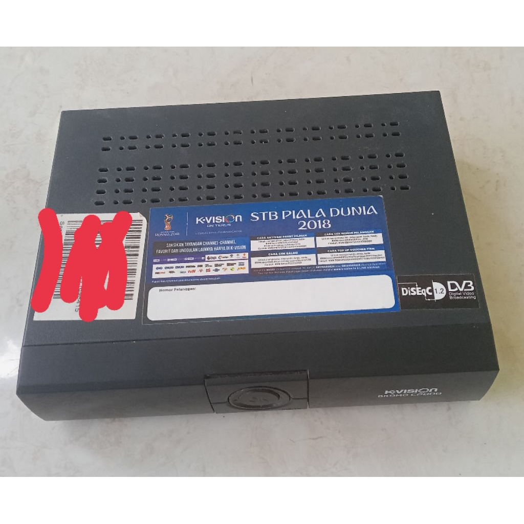 receiver dekoder k vision Bromo c2000 bekas normal lengkap