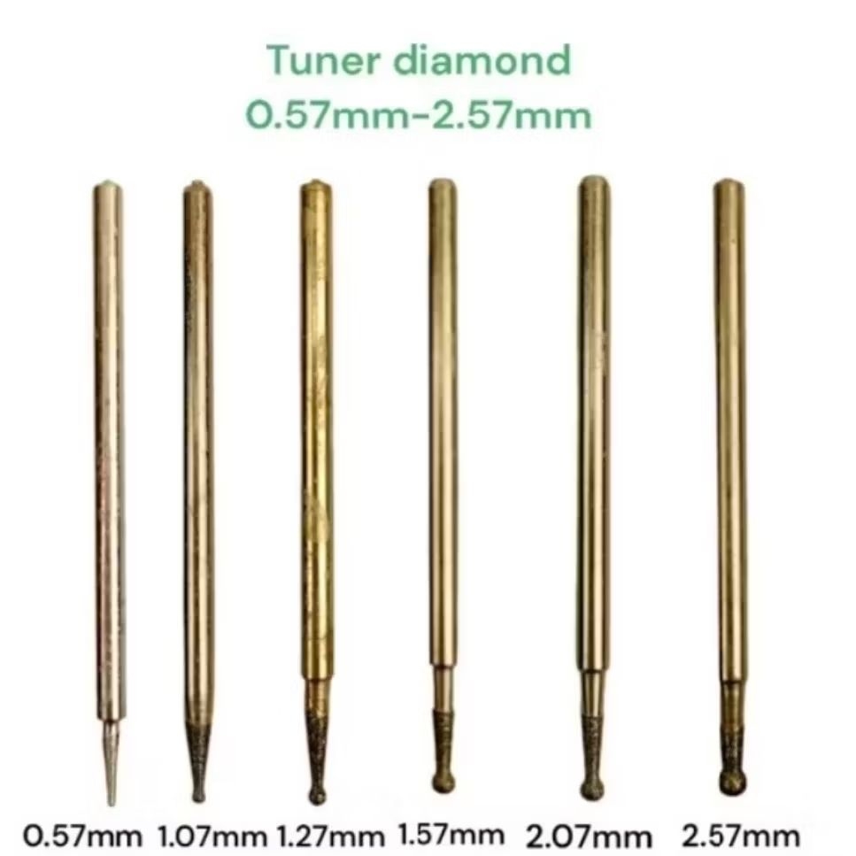 KS00876 5pcs tuner diamond 2.5mm batang 3mm mata ukir granit batu kramik kaca dll