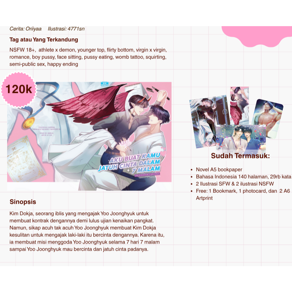 [HANYA UNTUK CO ORION] FANBOOK NOVEL JOONGDOK BY ORIIYAA
