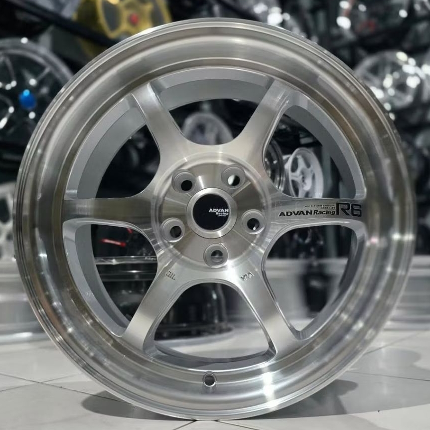 velg racing r16 advan r6 pcd 5x100 lebar 7 velg racing ring 16 velg racing mobil all new avanza velo